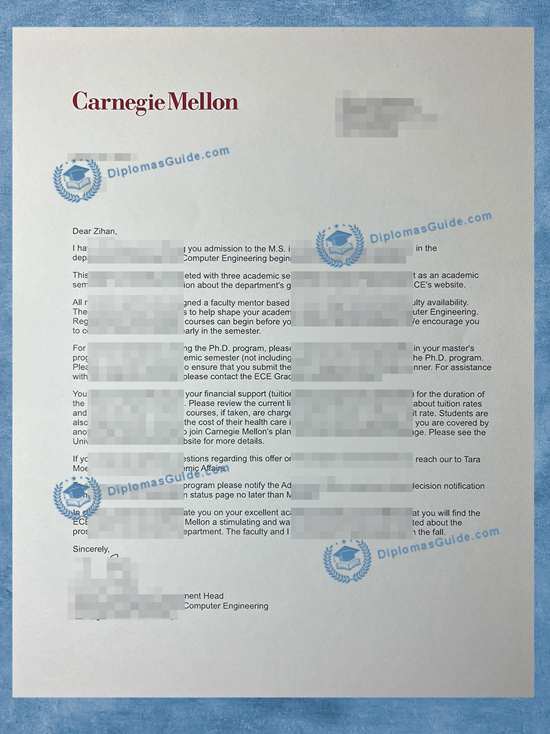 卡内基梅隆大学文凭 Carnegie Mellon University-CMU Degree