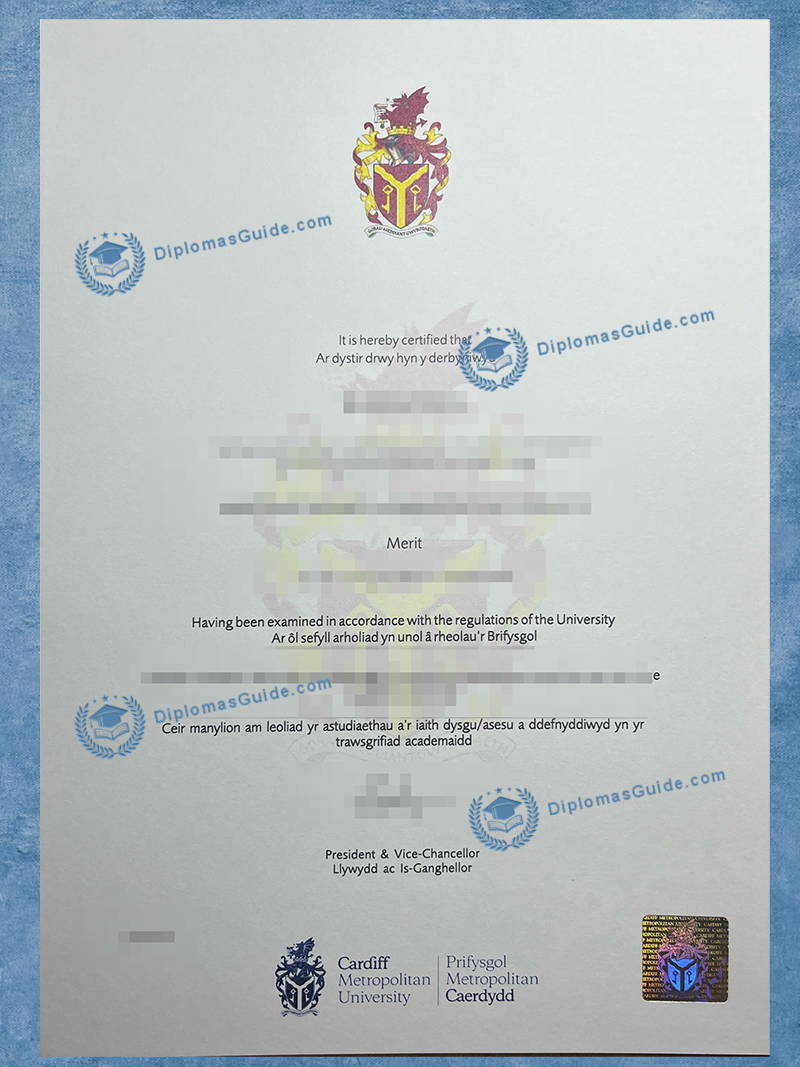 卡迪夫城市大学文凭 Cardiff Metropolitan University Degree