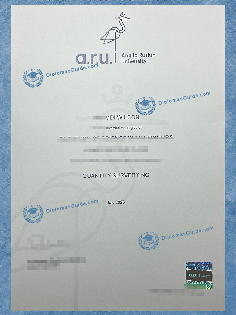 安格利亚鲁斯金大学文凭 Anglia Ruskin University Degree