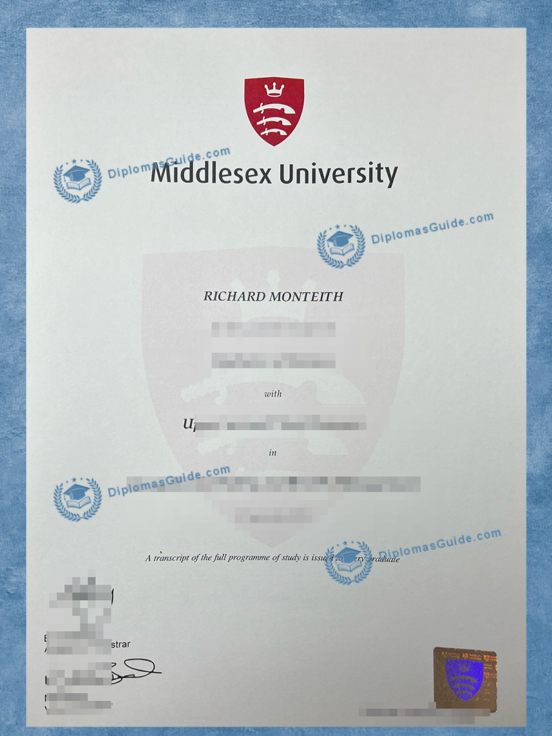 密德萨斯大学文凭 Middlesex University Degree