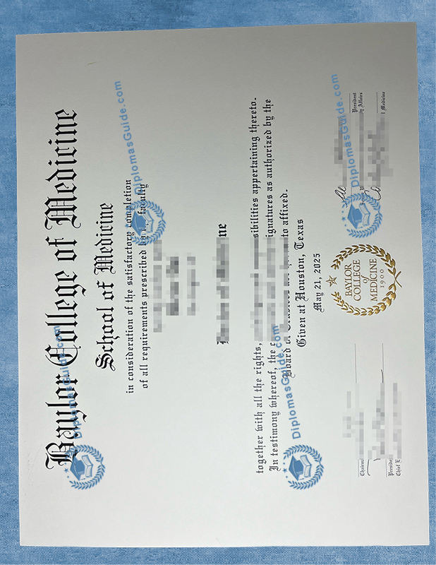贝勒医学院学位 Baylor College of Medicine Degree