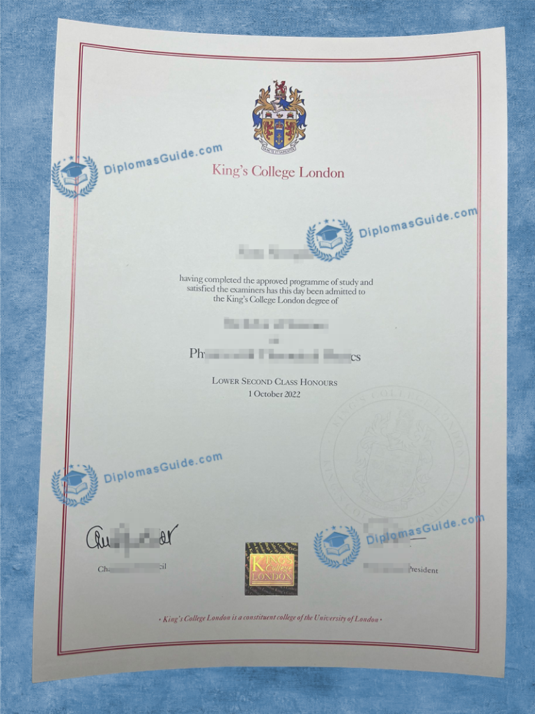 伦敦国王学院学位 King's College London Degree