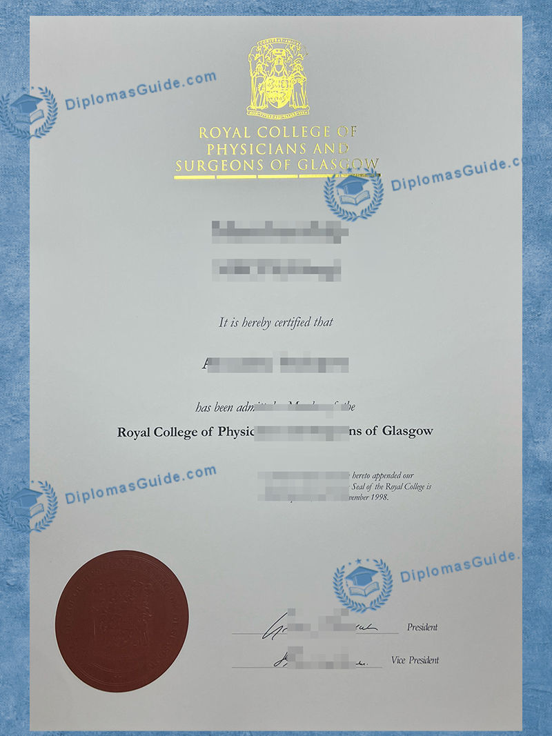 格拉斯哥皇家内科医生与外科医生学院文凭 RCPSG Degree, 格拉斯哥皇家内科医生与外科医生学院文凭 RCPSG Diploma