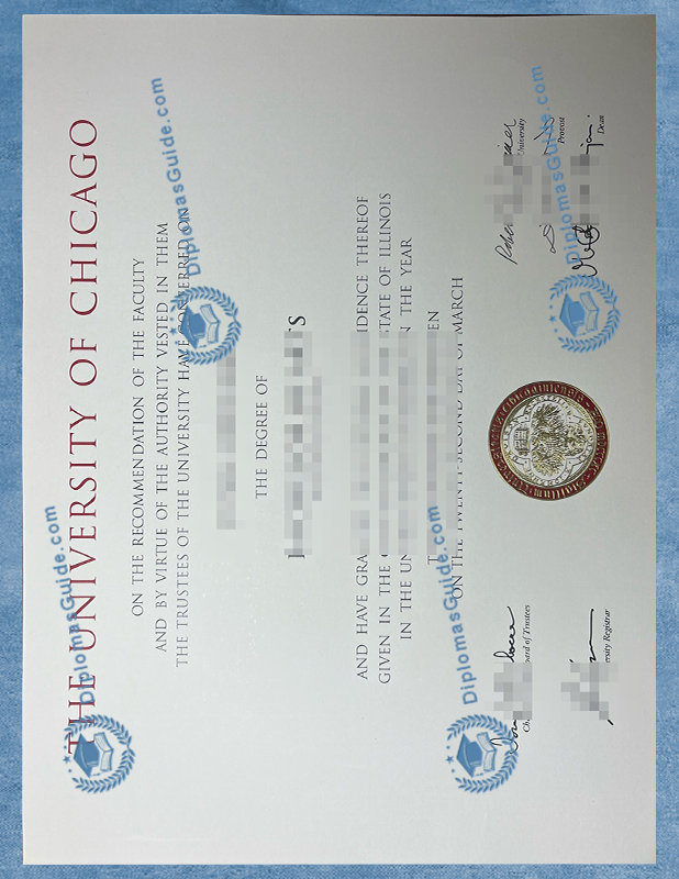 芝加哥大学文凭 The University of Chicago Degree, 芝加哥大学文凭 The University of Chicago Diploma
