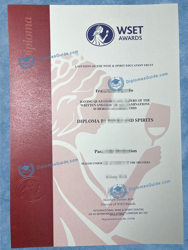 世界葡萄酒与烈酒教育基金会奖项 WSET Awards Diploma