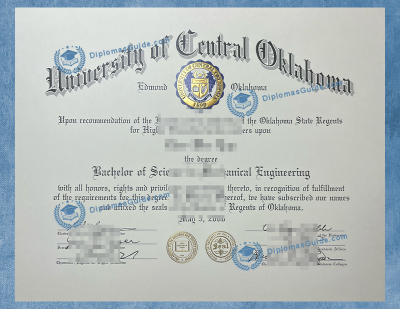 中央俄克拉荷马大学文凭 University of Central Oklahoma-UCO Degree