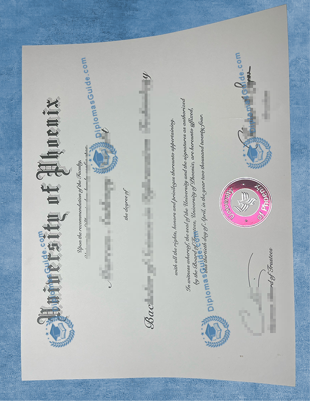 凤凰城大学学士学位, University of Phoenix Degree, University of Phoenix Diploma