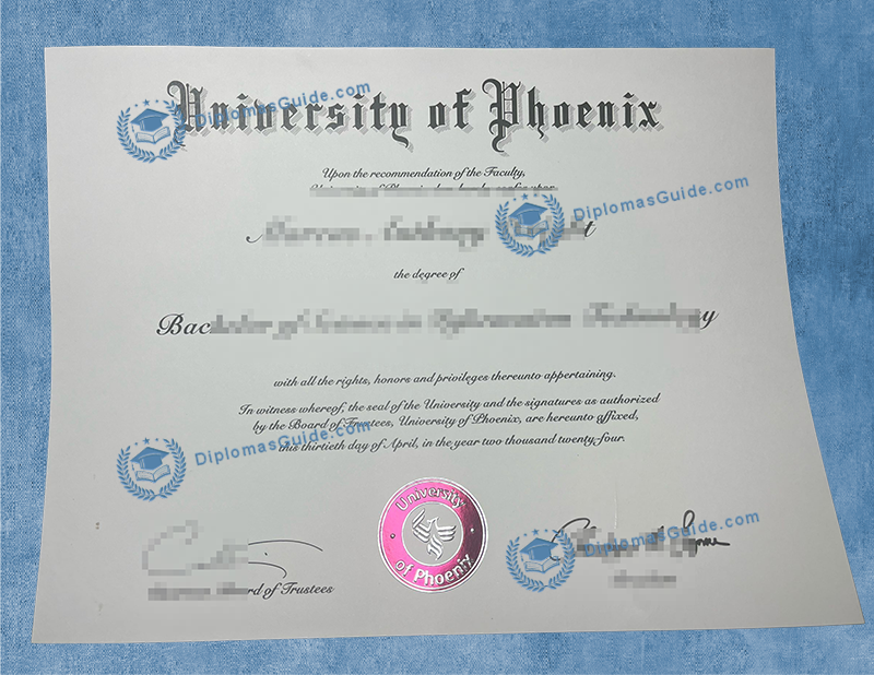 凤凰城大学学士学位, University of Phoenix Degree, University of Phoenix Diploma