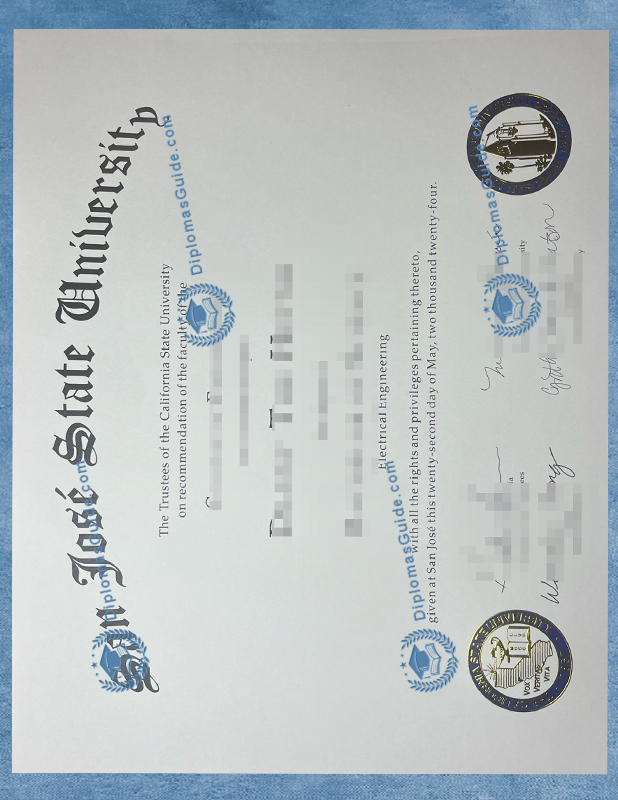 圣荷西州立大学文凭 San Jose State University-SJSU Degree
