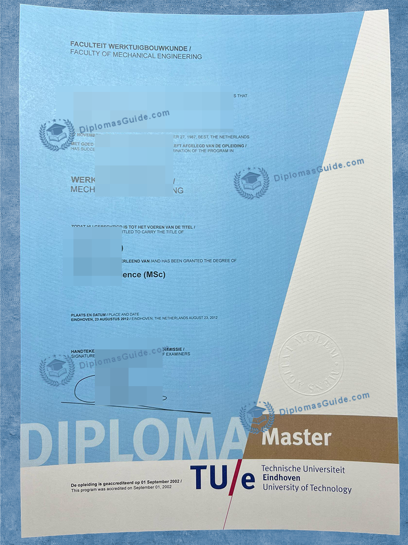 埃因霍芬理工大学文凭 Eindhoven University of Technology Degree-TUe Degree