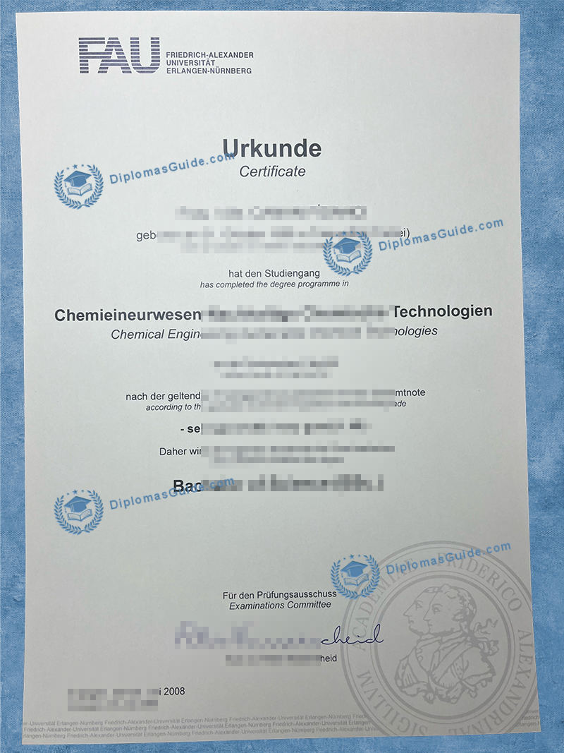 埃尔朗根-纽伦堡大学文凭 -Friedrich-Alexander-Universität Erlangen-Nürnberg-FAU Degree 埃尔朗根-纽伦堡大学文凭 -Friedrich-Alexander-Universität Erlangen-Nürnberg-FAU Degree