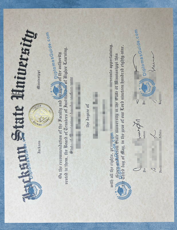 杰克逊州立大学文凭 Jackson State University Degree