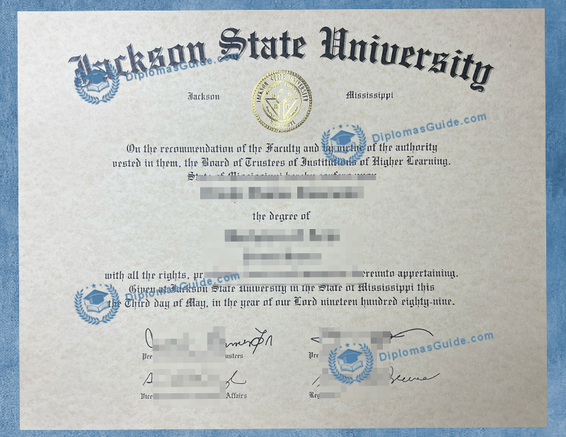 杰克逊州立大学文凭 Jackson State University Degree