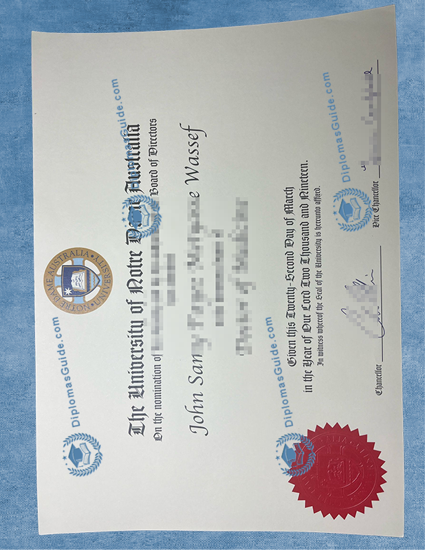 澳大利亚圣母大学学位文凭, UNDA Degree , UNDA Diploma