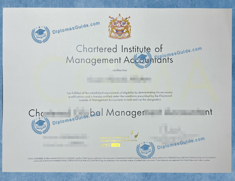 特许管理会计师协会证书 Chartered Institute of Management Accountants-CGMA Certificate