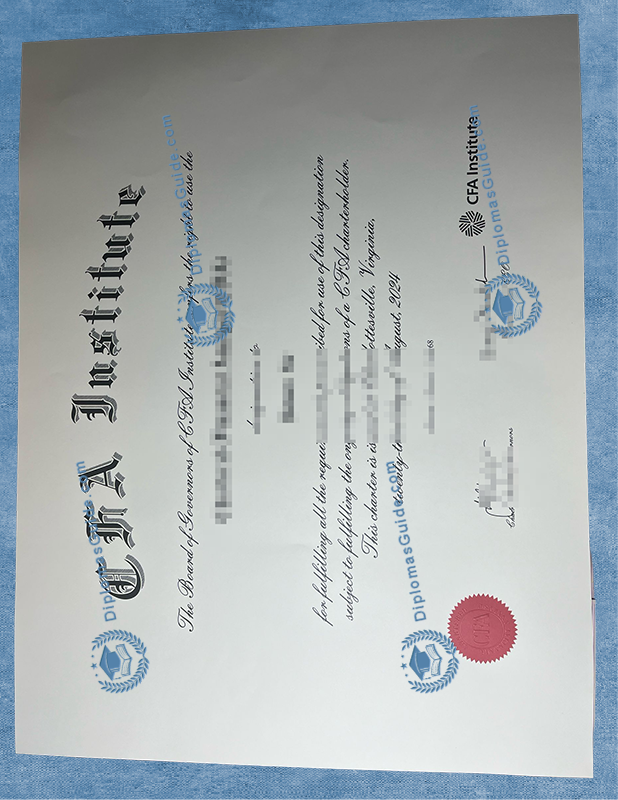 特许金融分析师协会证书 CFA Institute Certificate