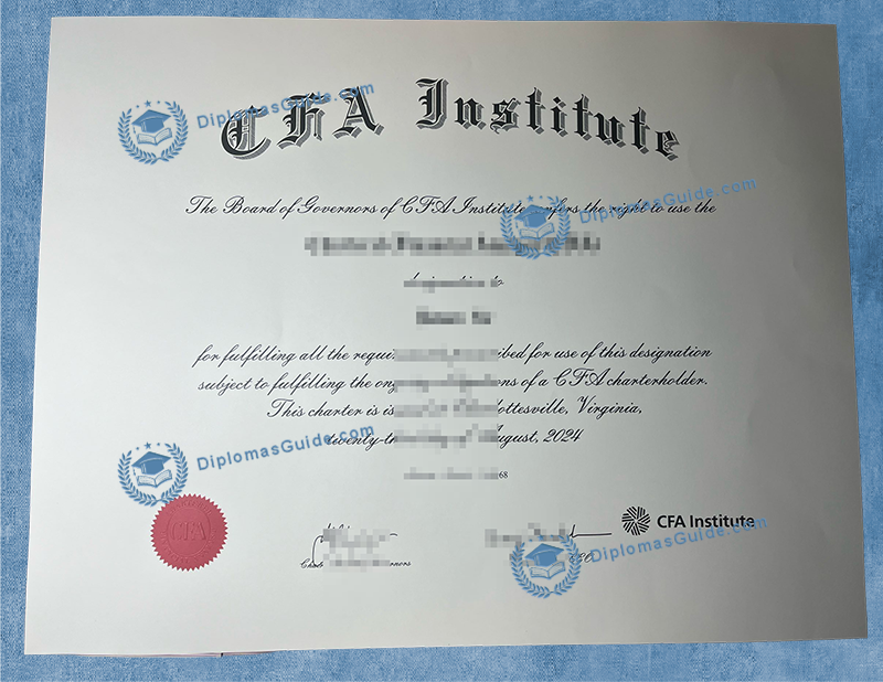 特许金融分析师协会证书 CFA Institute Certificate