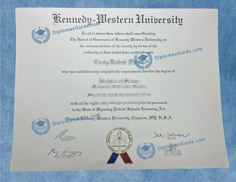 肯尼迪西部大学学位 Kennedy-Western University Degree