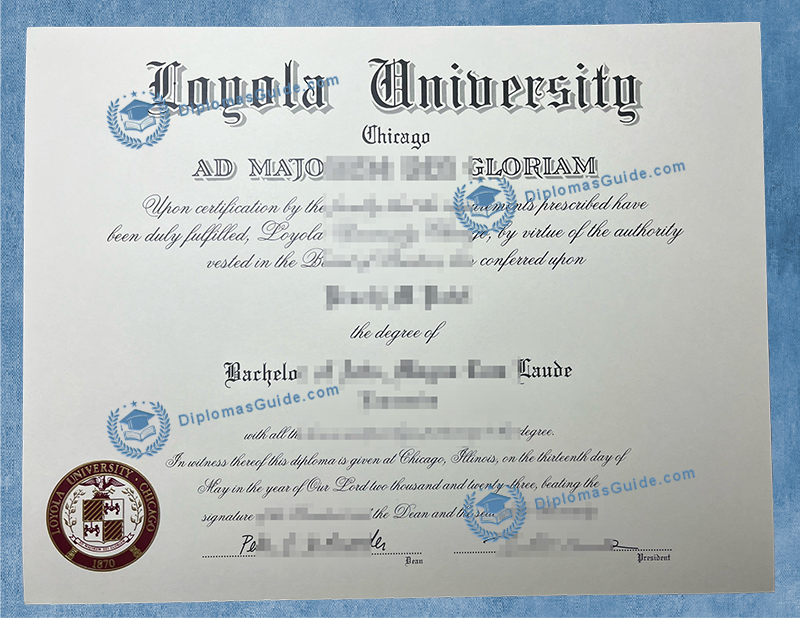芝加哥洛约拉大学学位,  Loyola University Chicago Degree