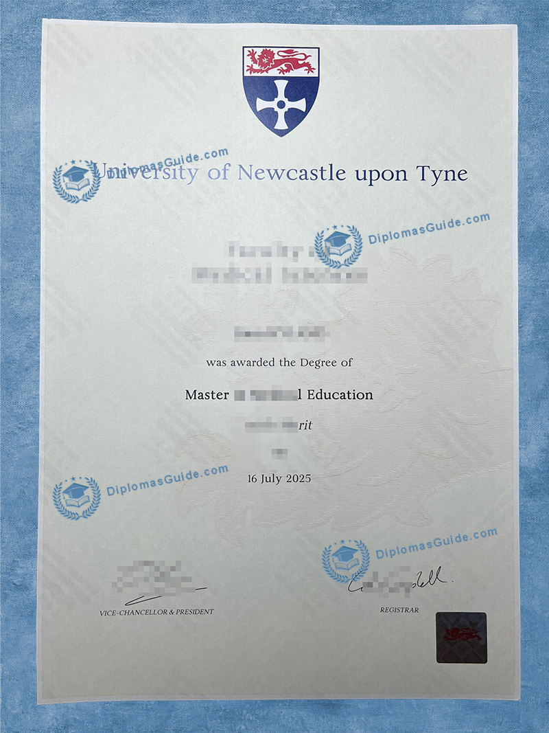 英国纽卡斯尔大学学位 University of Newcastle upon Tyne Degree