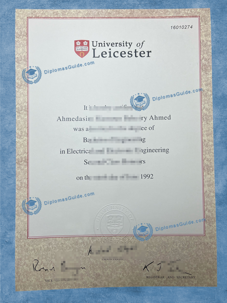 莱斯特大学学位 University of Leicester Degree