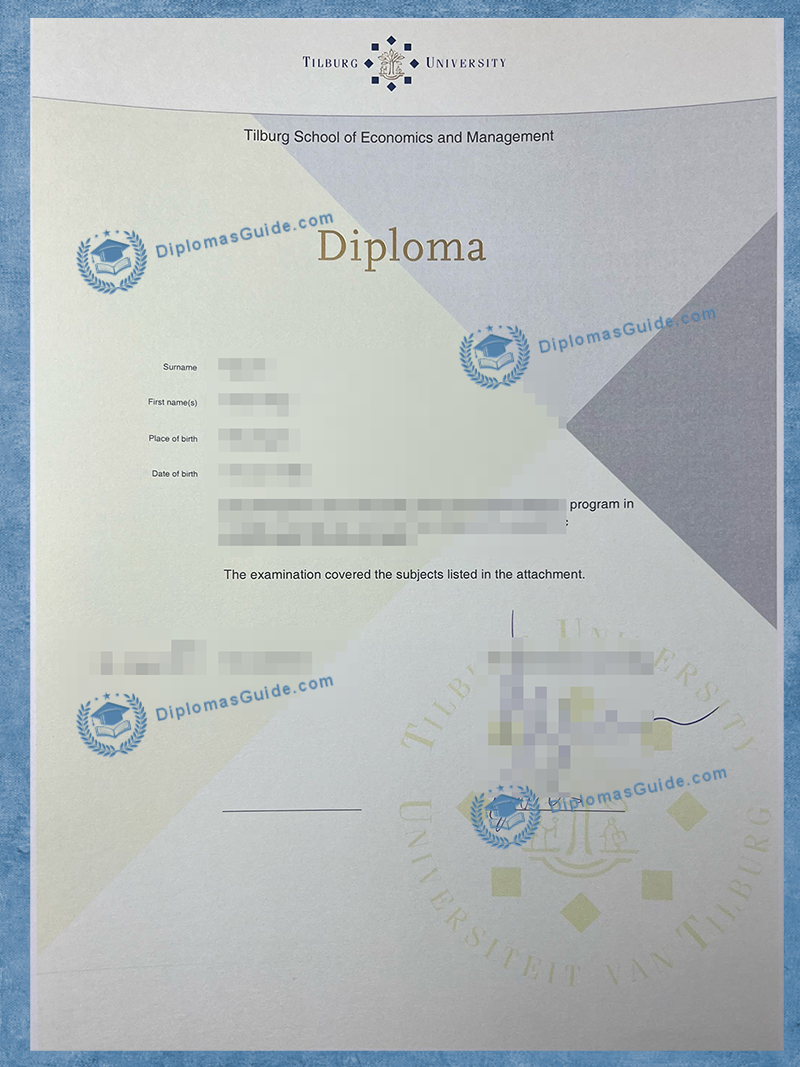 蒂尔堡大学文凭 Tilburg University Degree