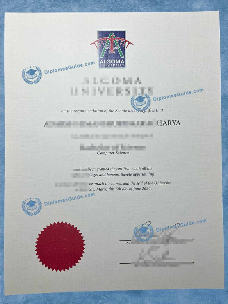 阿尔格玛大学文凭 Algoma University Degree 阿尔格玛大学文凭 Algoma University Dipoloma