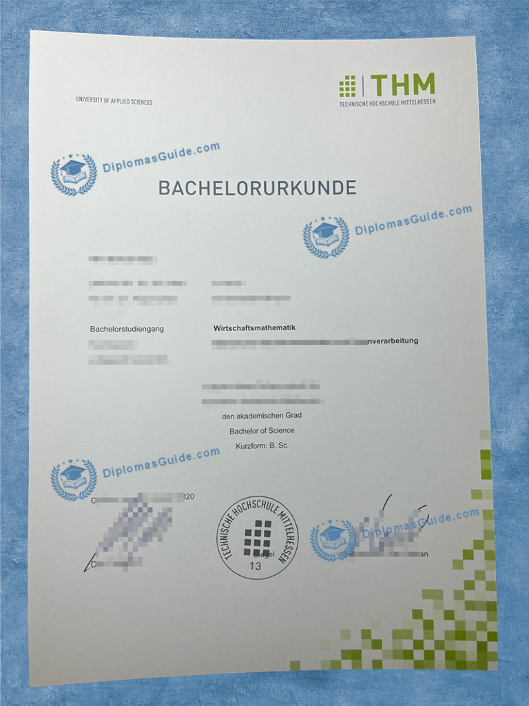 中部黑森工业大学学位 Technische Hochschule Mittelhessen Degree