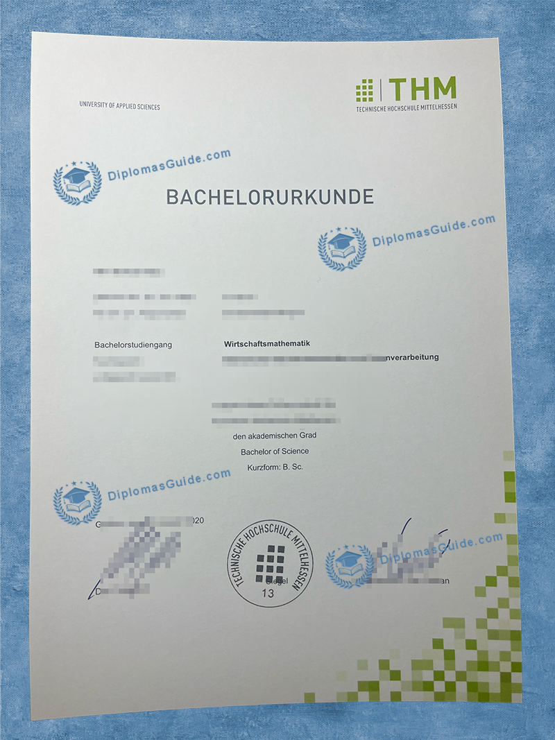 中部黑森工业大学学位 Technische Hochschule Mittelhessen Degree