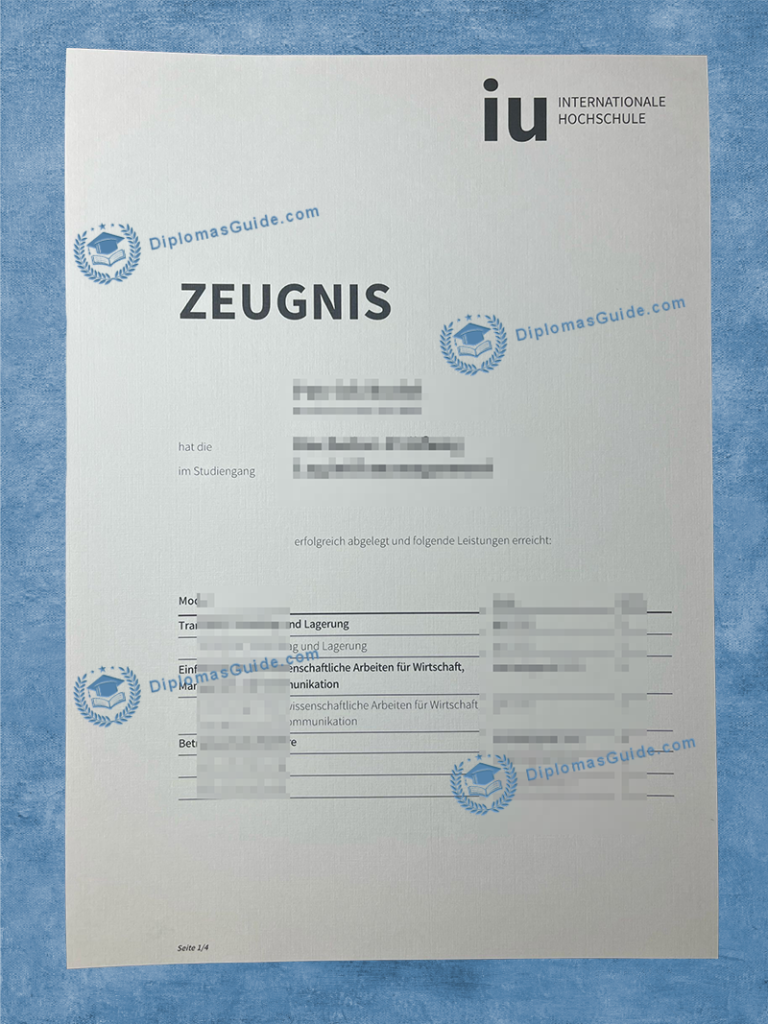 国际高等教育学院学位 IU Internationale Hochschule Degree