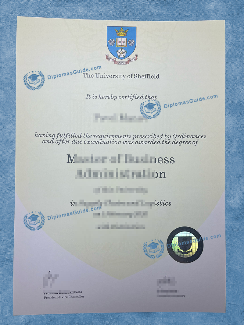 谢菲尔德大学学位 University of Sheffield Degree